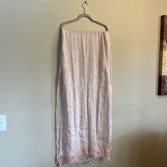 SASSO + SMYTH LINEN AND COTTON SCARF. - Picture 4 of 9